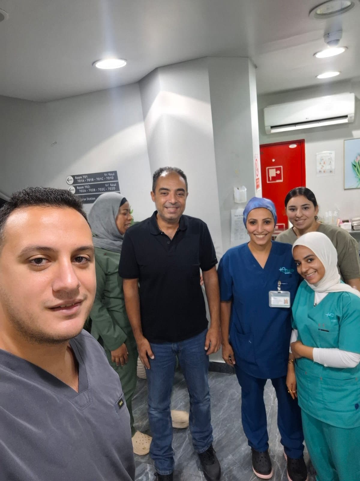 فريق التمريض والاستقبال